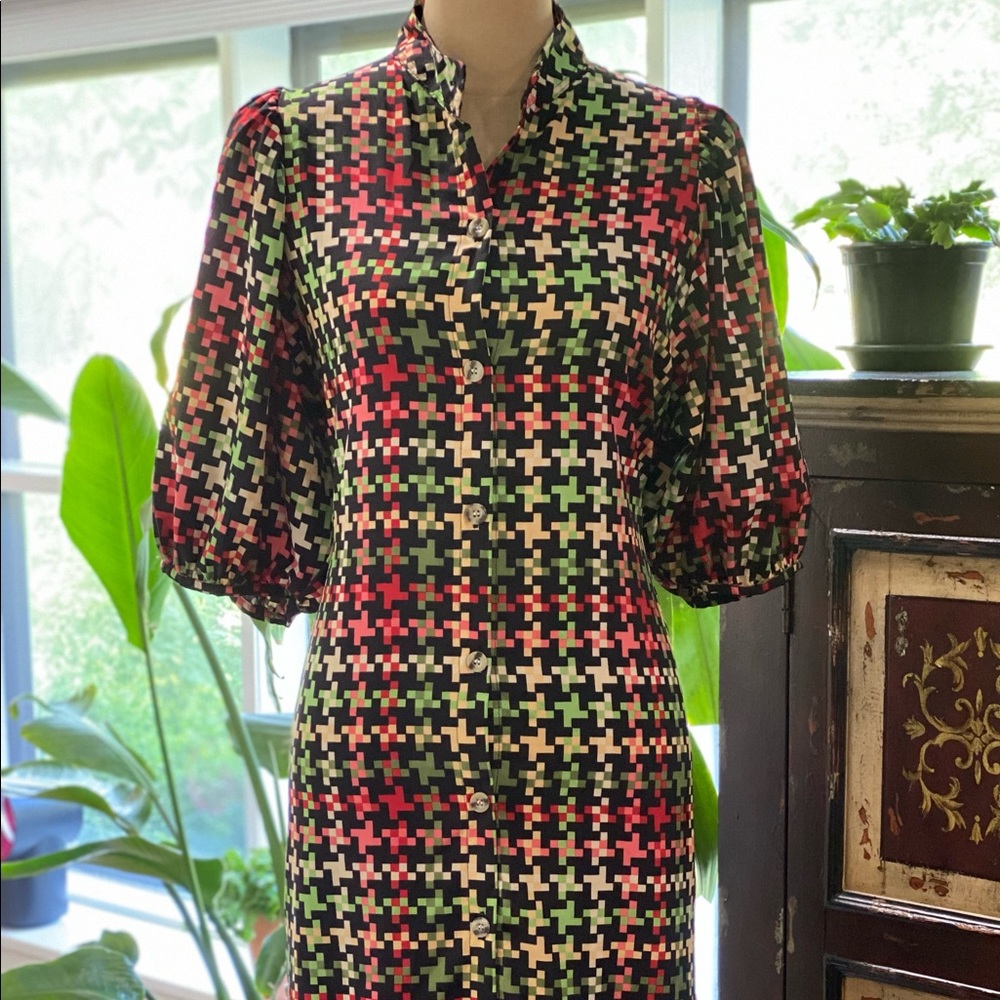 Maxi dress in multi color print